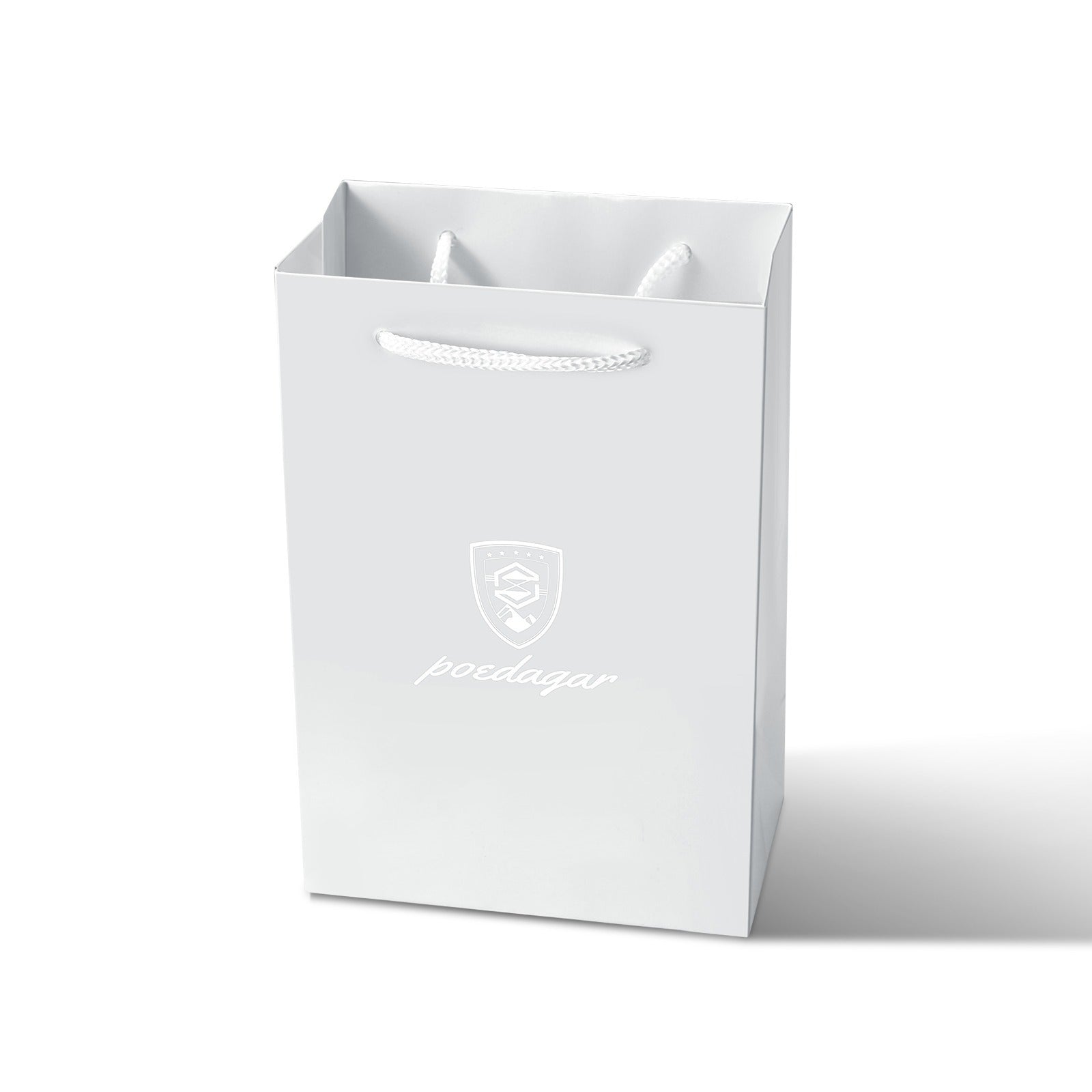 Poedagar® Weiße Geschenktüte